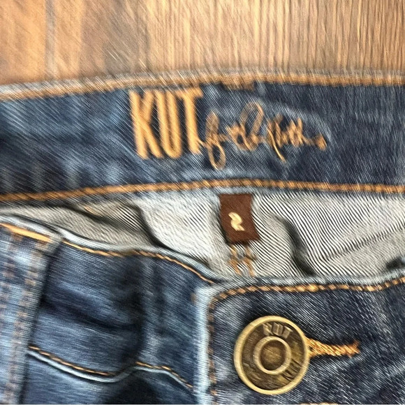 🆕 Kut from the Kloth Catherine Boyfriend Cuffed Jeans SZ 2 - Picture 5 of 8